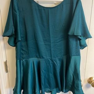 Torrid Peplum silky top